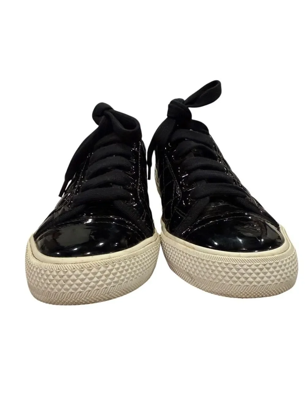Tory Burch Sneakers Black Quilted 7.5